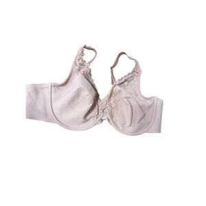 Soma Stunning Support Underwire Bra 42C Blush Pink Lace Trim Full Coverage